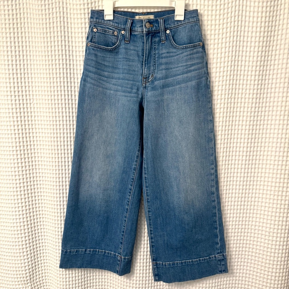 Madewell | Light Wash Wide Leg Crop Jeans | Size 26